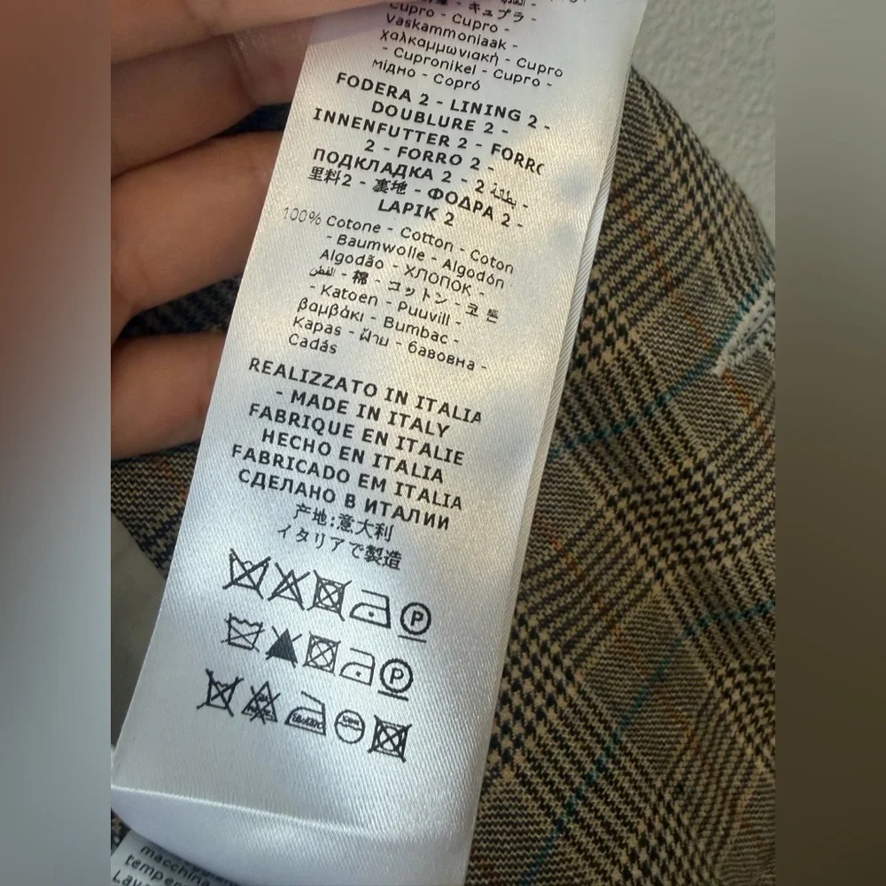 HACHE DOUBLE BREASTED PLAID JACKET - Picture 5 of 5